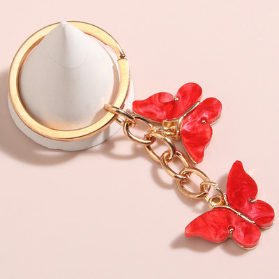 Breloc drăguț cu fluture colorat, breloc cu animale zburătoare, breloc emailat, pentru femei, bărbați, accesoriu pentru geantă, bijuterii DIY, cadouri