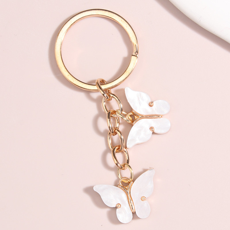 Breloc drăguț cu fluture colorat, breloc cu animale zburătoare, breloc emailat, pentru femei, bărbați, accesoriu pentru geantă, bijuterii DIY, cadouri