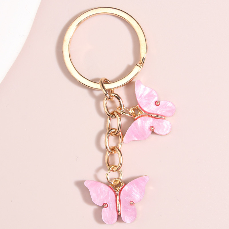 Breloc drăguț cu fluture colorat, breloc cu animale zburătoare, breloc emailat, pentru femei, bărbați, accesoriu pentru geantă, bijuterii DIY, cadouri