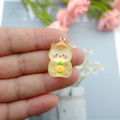 Breloc drăguț cu iepure urs pentru confecţionarea de bijuterii, bricolaj, cercei, brăţară, pandantiv, accesorii, descoperiri, fabricarea telefonului, comerţ cu ridicata