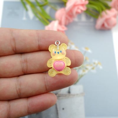 Breloc drăguț cu iepure urs pentru confecţionarea de bijuterii, bricolaj, cercei, brăţară, pandantiv, accesorii, descoperiri, fabricarea telefonului, comerţ cu ridicata