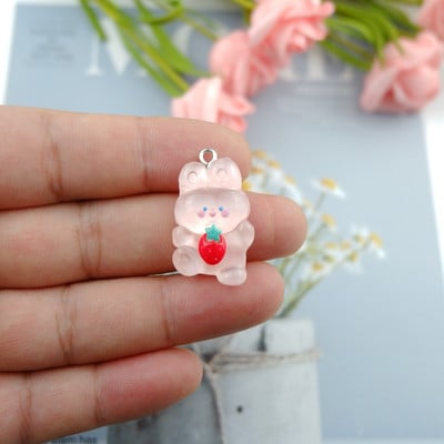 Breloc drăguț cu iepure urs pentru confecţionarea de bijuterii, bricolaj, cercei, brăţară, pandantiv, accesorii, descoperiri, fabricarea telefonului, comerţ cu ridicata