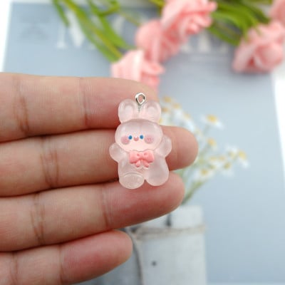 Breloc drăguț cu iepure urs pentru confecţionarea de bijuterii, bricolaj, cercei, brăţară, pandantiv, accesorii, descoperiri, fabricarea telefonului, comerţ cu ridicata