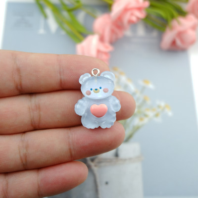 Breloc drăguț cu iepure urs pentru confecţionarea de bijuterii, bricolaj, cercei, brăţară, pandantiv, accesorii, descoperiri, fabricarea telefonului, comerţ cu ridicata