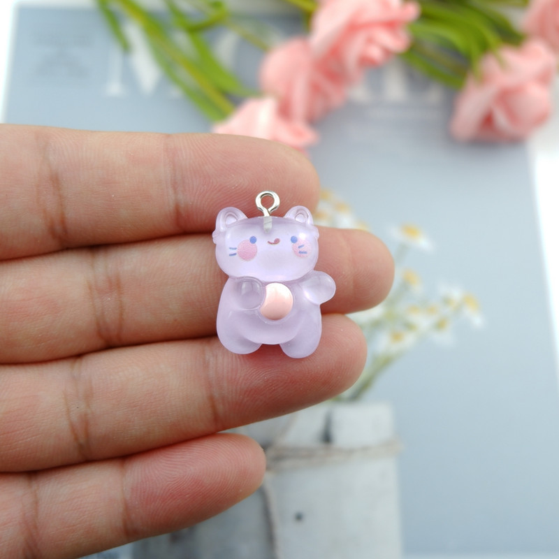 Breloc drăguț cu iepure urs pentru confecţionarea de bijuterii, bricolaj, cercei, brăţară, pandantiv, accesorii, descoperiri, fabricarea telefonului, comerţ cu ridicata