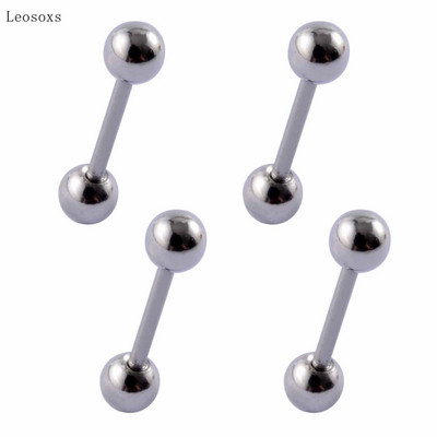 Leosoxs 4 bucăți exploziv personalitate din oțel inoxidabil ac fin oțel bile de oțel piercing oase bijuterii