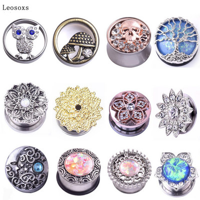Leosoxs 1 db divatos füldugók 5mm-25mm rozsdamentes acél Pinna emberi fültágító ékszerek testpiercing ékszerek