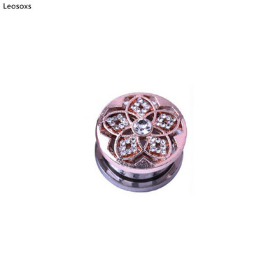 Leosoxs 1 bucată dopuri pentru urechi de modă 5mm-25mm din oțel inoxidabil Pinna bijuterii de expansiune pentru urechea umană Bijuterii piercing pentru corp