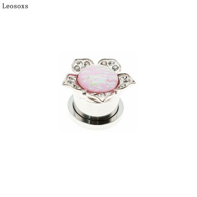 Leosoxs 1 bucată dopuri pentru urechi de modă 5mm-25mm din oțel inoxidabil Pinna bijuterii de expansiune pentru urechea umană Bijuterii piercing pentru corp