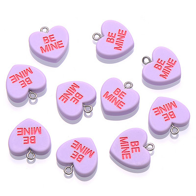 10 ks 19 mm SLADKÉ SRDIEČKO Prívesky BUĎ MOJE OBJÍM MA Živicové prívesky na výrobu šperkov Náhrdelníky Náramky Náušnice Príslušenstvo Veľkoobchod