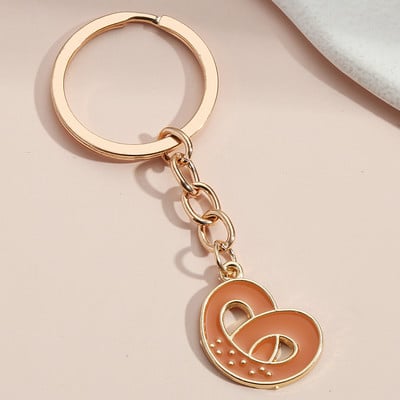 Breloc drăguț emailat Pizza Pâine Gogoașă Breloc Breloc alimentar Cadouri pentru deserturi pentru femei Bărbați Chei de mașină DIY Bijuterii lucrate manual