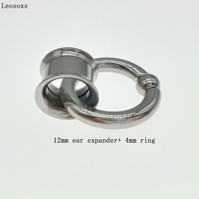 Leosoxs Oțel Chirurgical Ureche Carne Oțel Chirurgical Ureche Ureche Dimensiuni dublu evazate pentru urechi BCR Închidere cu bile Bijuterii inel pentru septul nasului