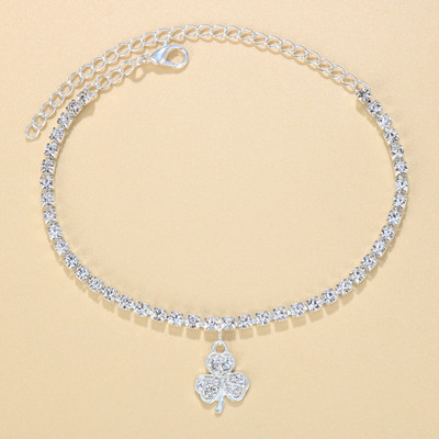 Stonefans mali cvjetni privjesak narukvica za gležanj Veleprodaja za žene Boho nakit od vještačkih dijamanata Nakit za gležanj Narukvica za gležanj za plažu Narukvica na nozi