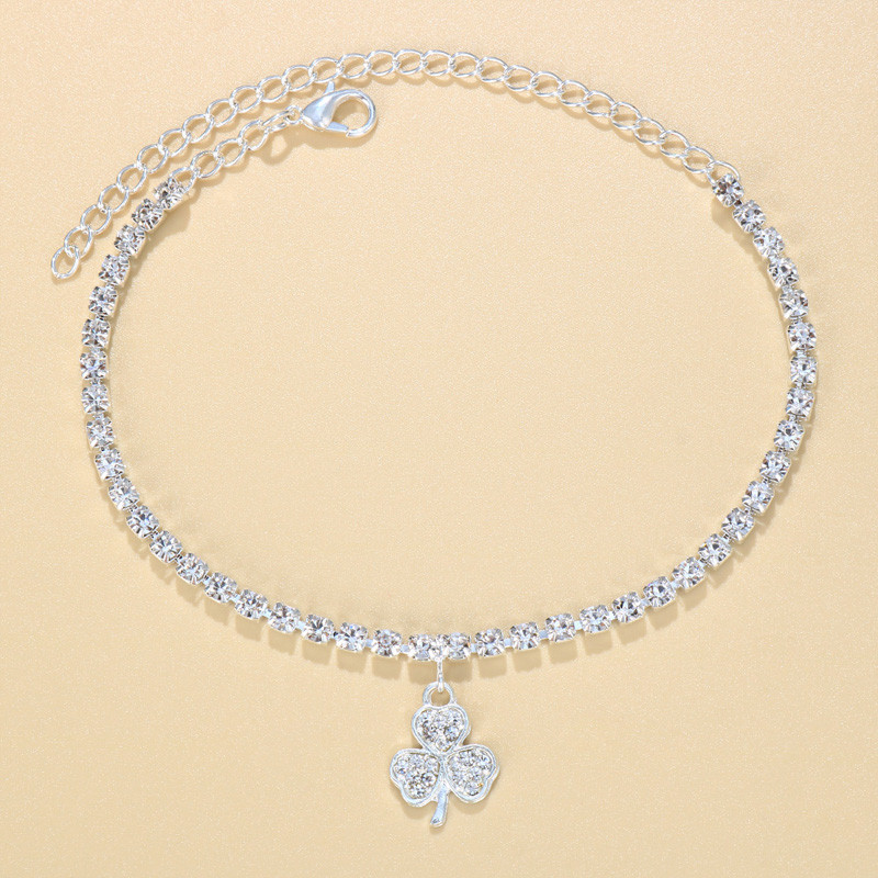 Stonefans mali cvjetni privjesak narukvica za gležanj Veleprodaja za žene Boho nakit od vještačkih dijamanata Nakit za gležanj Narukvica za gležanj za plažu Narukvica na nozi