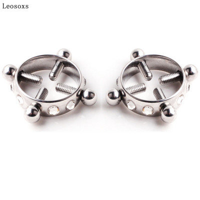 Leosoxs 2 buc. Inel hipoalergenic pentru sâni, bijuterii din oțel inoxidabil, rotund, reglabil