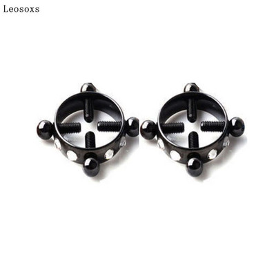 Leosoxs 2 buc. Inel hipoalergenic pentru sâni, bijuterii din oțel inoxidabil, rotund, reglabil