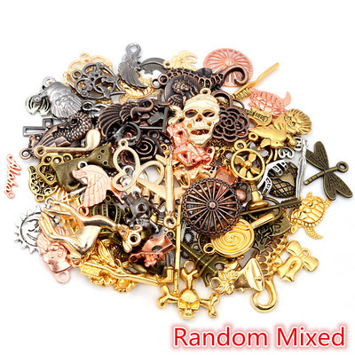 30 ks Zmiešané štýly Zvieracie srdce List Kvet Koruna Prívesky Prívesky DIY Šperky Nálezy pre náhrdelník Náramok Príslušenstvo