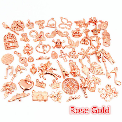30 ks Zmiešané štýly Zvieracie srdce List Kvet Koruna Prívesky Prívesky DIY Šperky Nálezy pre náhrdelník Náramok Príslušenstvo