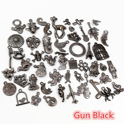 30 ks Zmiešané štýly Zvieracie srdce List Kvet Koruna Prívesky Prívesky DIY Šperky Nálezy pre náhrdelník Náramok Príslušenstvo