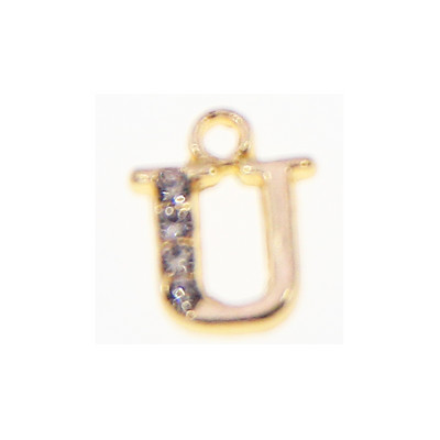 10/26 buc. 13*10 mm din aliaj incrustat strasuri 26 litere Brelocuri pandantive pentru femei colier cercei bijuterii accesorii model