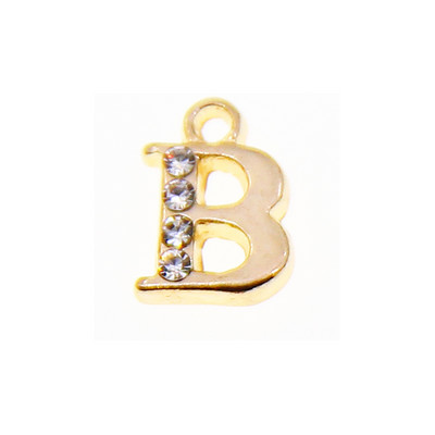 10/26 buc. 13*10 mm din aliaj incrustat strasuri 26 litere Brelocuri pandantive pentru femei colier cercei bijuterii accesorii model