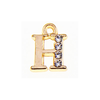 10/26 buc. 13*10 mm din aliaj incrustat strasuri 26 litere Brelocuri pandantive pentru femei colier cercei bijuterii accesorii model