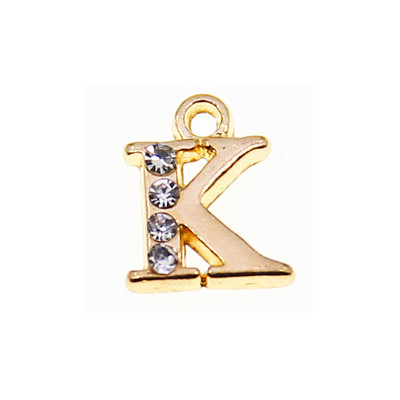 10/26 buc. 13*10 mm din aliaj incrustat strasuri 26 litere Brelocuri pandantive pentru femei colier cercei bijuterii accesorii model