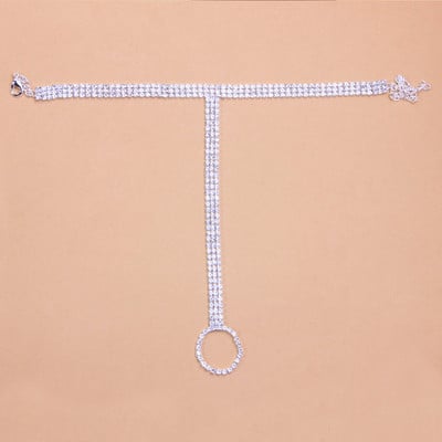 Stonefans Summer Beach Crystal Toe gleznă Bijuterii pentru femei Boem Strass Desculț Sandale gleznă Accesorii Cadou