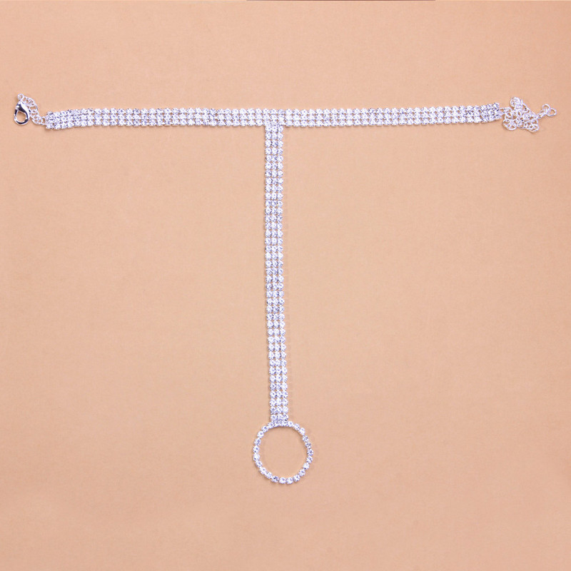 Stonefans Summer Beach Crystal Toe gleznă Bijuterii pentru femei Boem Strass Desculț Sandale gleznă Accesorii Cadou