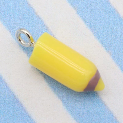 10 τεμ. 7*16mm Color Simulation Pencil Head Charms For DIY Decorating Earrings Κολιέ Αξεσουάρ μόδας κοσμημάτων