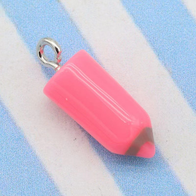 10 τεμ. 7*16mm Color Simulation Pencil Head Charms For DIY Decorating Earrings Κολιέ Αξεσουάρ μόδας κοσμημάτων