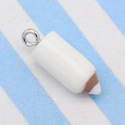 10 τεμ. 7*16mm Color Simulation Pencil Head Charms For DIY Decorating Earrings Κολιέ Αξεσουάρ μόδας κοσμημάτων