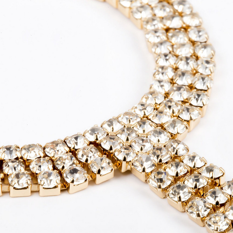 Stonefans Bridal Crystal Lanț de gleznă Bijuterii pentru picioare pentru femei Charm Strass Lanț de picior cu mai multe straturi Plajă gleznă deget de la picioare Crăciun