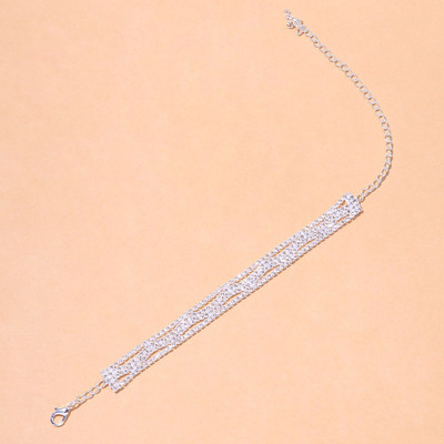 Stonefans Fashion Beach Bling Full Rhinestone gleznă Vânzare cu ridicata Drop Shipping Barefoot Wave gleznă brățară pe lanț pentru picior