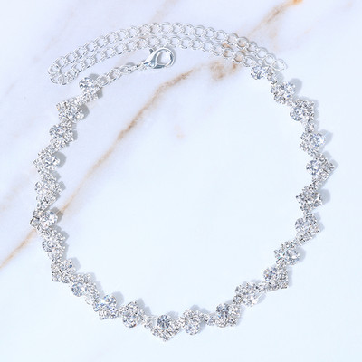 Stonefans, simplu, strălucitor, strasuri, gleznă neregulată, brățări, picior, plajă, femei, picior, lanț, gleznă, desculț, sandale, accesorii