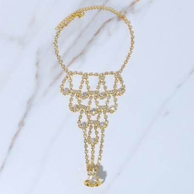 Stonefans, strasuri de lux, cu mai multe straturi, inel pentru gleznă, brățări, plajă, femei, lanț neregulat pentru picioare, sandale, accesorii de bijuterii