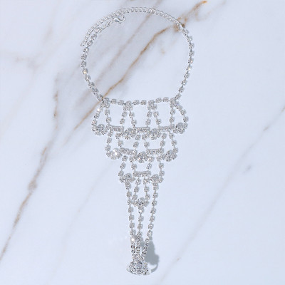 Stonefans, strasuri de lux, cu mai multe straturi, inel pentru gleznă, brățări, plajă, femei, lanț neregulat pentru picioare, sandale, accesorii de bijuterii