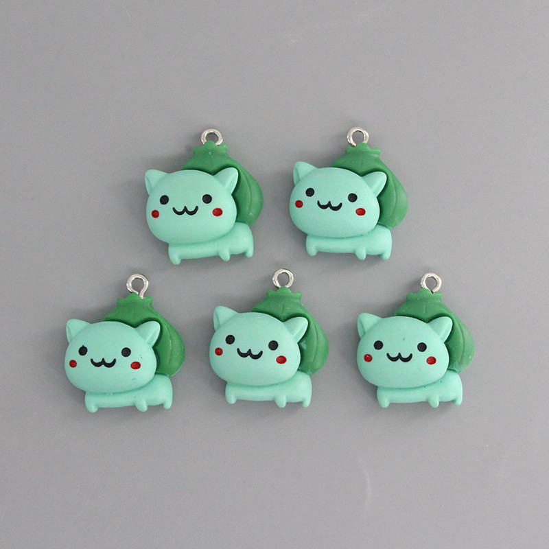 Se amestecă 10 buc/pachet Anime Elf Mic Monstru Drăguț Brelocuri din rășină DIY Japonia Desene Animat Broasca Cercei Breloc Pandantiv Bijuterii Fabricare D235