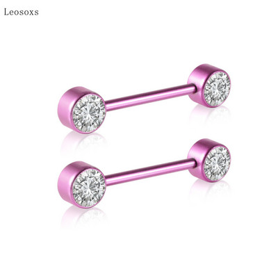 Piercing do tela s 2 prsteňmi, zirkónom a vnútorným zubom, piercing do tela s 2 ks.