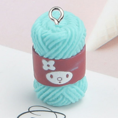 Mix 10 kusov/balenie Roztomilé mini šijacie vlnené guľôčky živice Roztomilé prívesky DIY náušnice náramok malé prívesky na výrobu šperkov W91-1