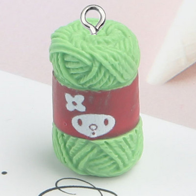 Mix 10 kusov/balenie Roztomilé mini šijacie vlnené guľôčky živice Roztomilé prívesky DIY náušnice náramok malé prívesky na výrobu šperkov W91-1