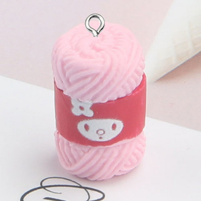 Mix 10 kusov/balenie Roztomilé mini šijacie vlnené guľôčky živice Roztomilé prívesky DIY náušnice náramok malé prívesky na výrobu šperkov W91-1