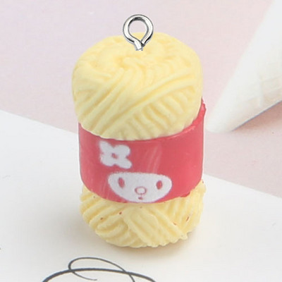 Mix 10 kusov/balenie Roztomilé mini šijacie vlnené guľôčky živice Roztomilé prívesky DIY náušnice náramok malé prívesky na výrobu šperkov W91-1