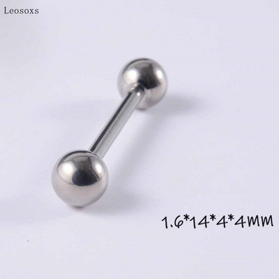 Piercing do jazyka, prsteň do prsníkov, 4 ks, horúci nový produkt, okrúhly korálek so závitom, rovný prsteň, multifunkčný prsteň do jazyka, piercing do prsníkov.