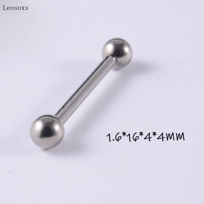 Piercing do jazyka, prsteň do prsníkov, 4 ks, horúci nový produkt, okrúhly korálek so závitom, rovný prsteň, multifunkčný prsteň do jazyka, piercing do prsníkov.