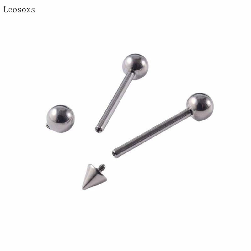 Piercing do jazyka, prsteň do prsníkov, 4 ks, horúci nový produkt, okrúhly korálek so závitom, rovný prsteň, multifunkčný prsteň do jazyka, piercing do prsníkov.