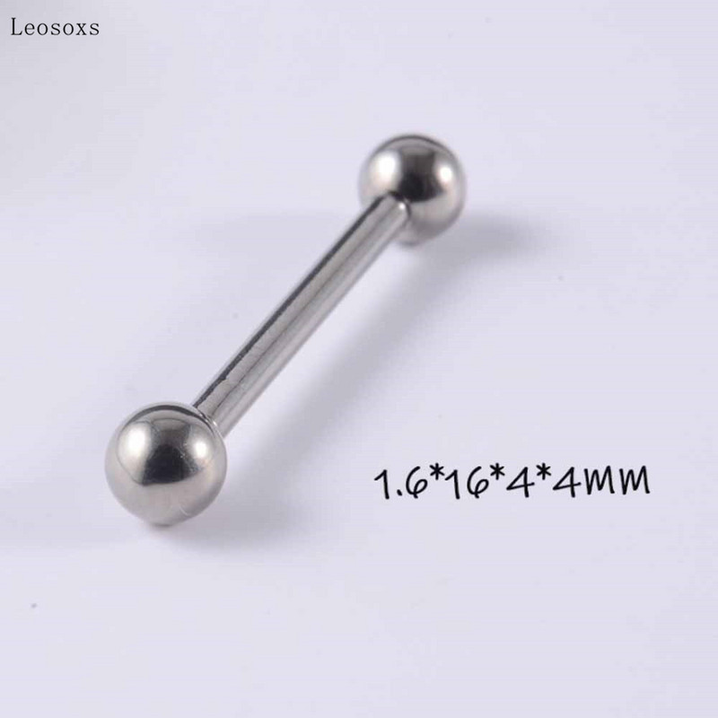 Piercing do jazyka, prsteň do prsníkov, 4 ks, horúci nový produkt, okrúhly korálek so závitom, rovný prsteň, multifunkčný prsteň do jazyka, piercing do prsníkov.