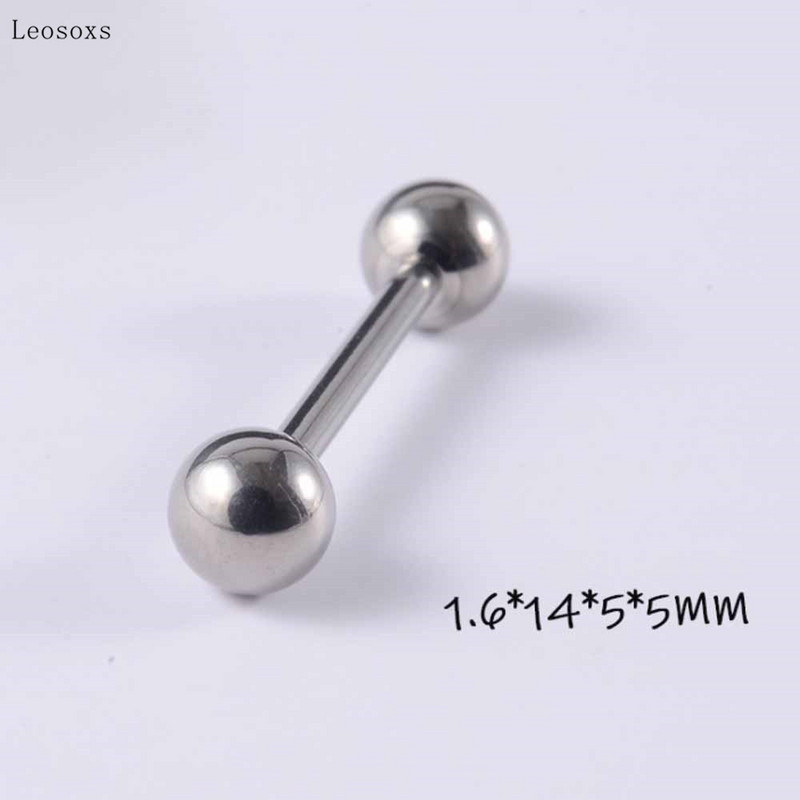 Piercing do jazyka, prsteň do prsníkov, 4 ks, horúci nový produkt, okrúhly korálek so závitom, rovný prsteň, multifunkčný prsteň do jazyka, piercing do prsníkov.