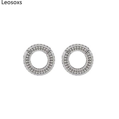 Piercing do ucha Leosoxs 1 pár z nehrdzavejúcej ocele, záťažové expandéry, veľké náušnice v tvare hada, piercing do ucha v tvare C, nové