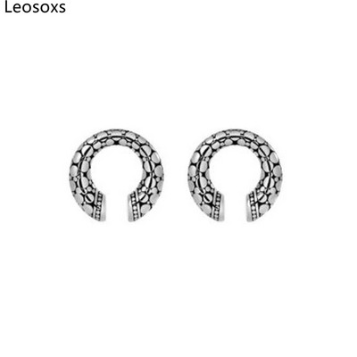 Piercing do ucha Leosoxs 1 pár z nehrdzavejúcej ocele, záťažové expandéry, veľké náušnice v tvare hada, piercing do ucha v tvare C, nové